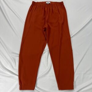 Babaton Dexter‎ Crepe Jogger Crop Pant Womens XS Rust High Rise Pull On Aritzia